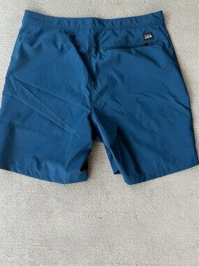 Men’s Blue Hiking Shorts Size 36 Lightweight Nylon